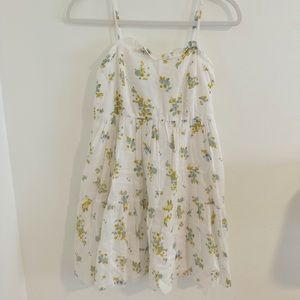 White Floral Mini Sundress